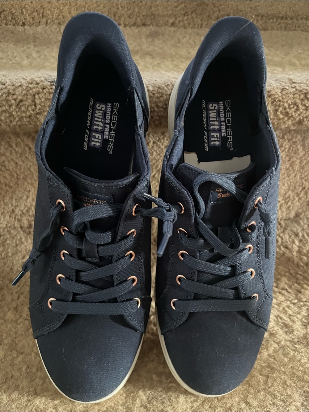 Size 10 Skechers Navy Sneakers